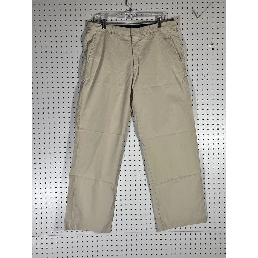 Vintage Banana Republic Y2K Khaki Chino Pants Mens 36R Tan Cotton Nylon 711929